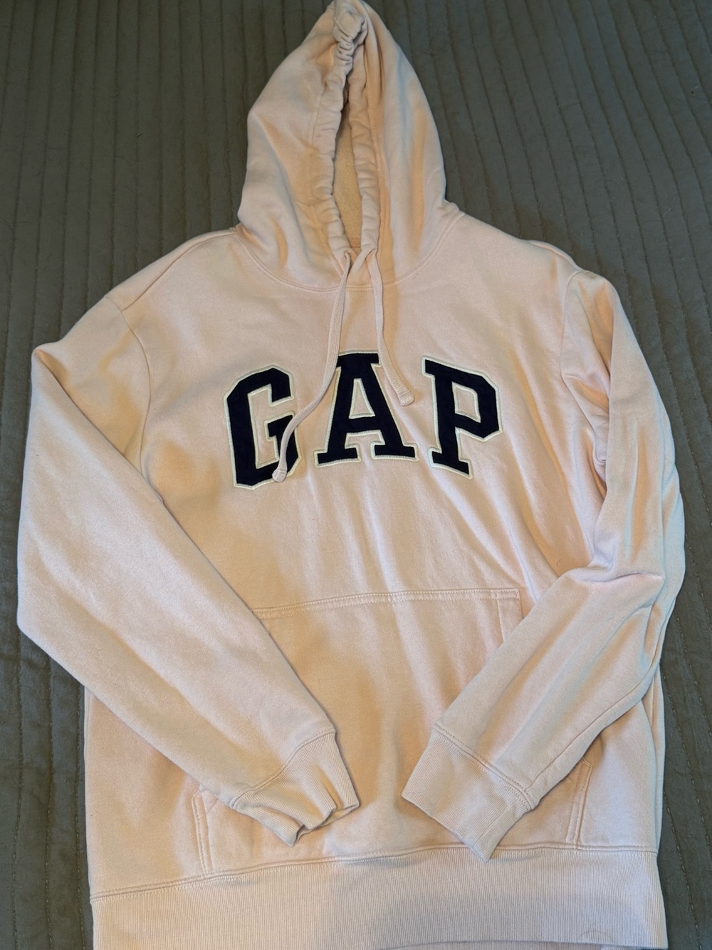 GAP Light Pink Pullover Hoodie with Drawstring